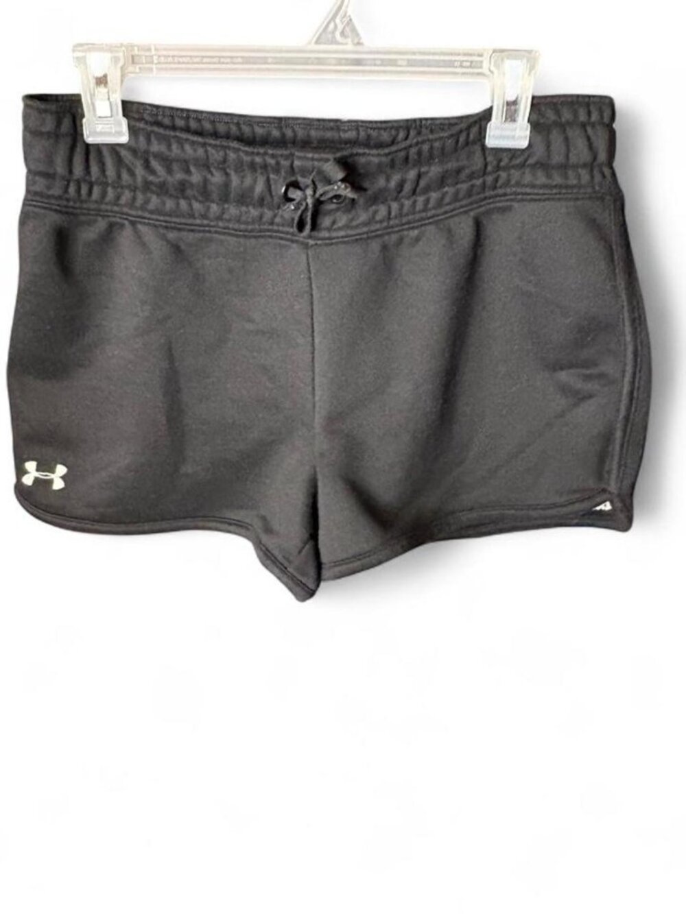 376-Under Armour Women’s Black Rival Fleece Shorts...